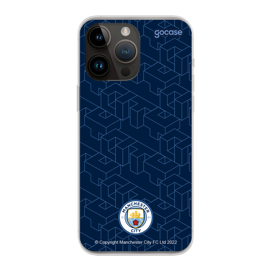 Manchester City - Pattern Dark Blue Phone Case