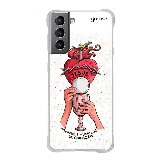 Capinha para celular Manso e Humilde de Coração