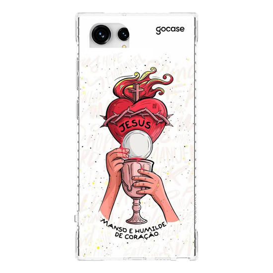 Capinha para celular Manso e Humilde de Coração
