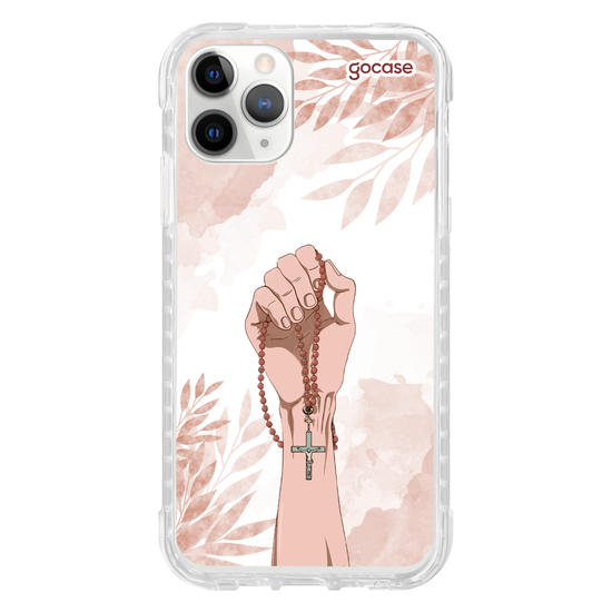 Capinha para celular  Mão com Rosário