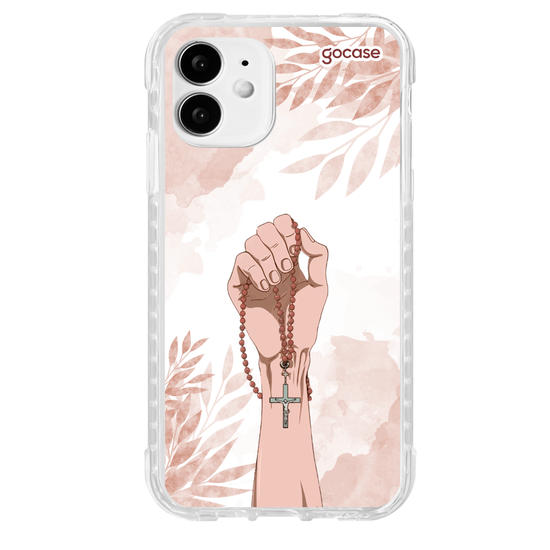 Capinha para celular  Mão com Rosário