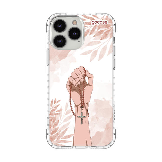 Capinha para celular  Mão com Rosário