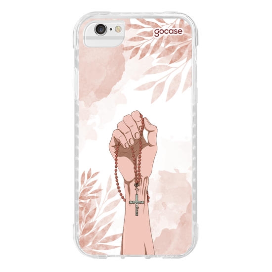 Capinha para celular  Mão com Rosário