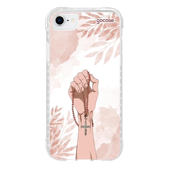 Capinha para celular  Mão com Rosário