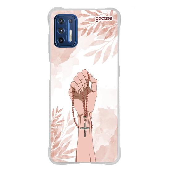 Capinha para celular  Mão com Rosário