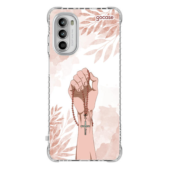 Capinha para celular  Mão com Rosário