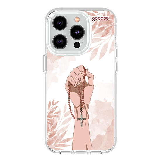 Capinha para celular  Mão com Rosário