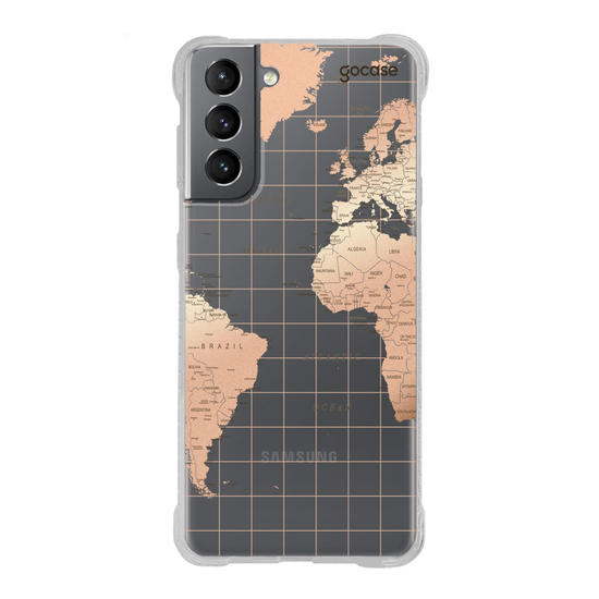 Capinha para celular Mapa Fancy Clean