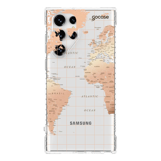 Capinha para celular Mapa Fancy Clean