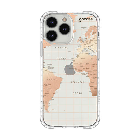Capinha para celular Mapa Fancy Clean