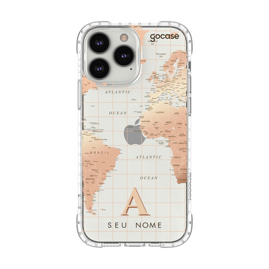 Capinha para celular Mapa Fancy Clean