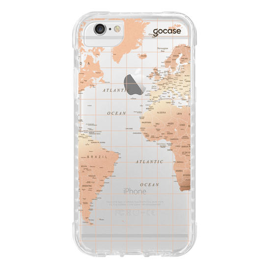 Capinha para celular Mapa Fancy Clean
