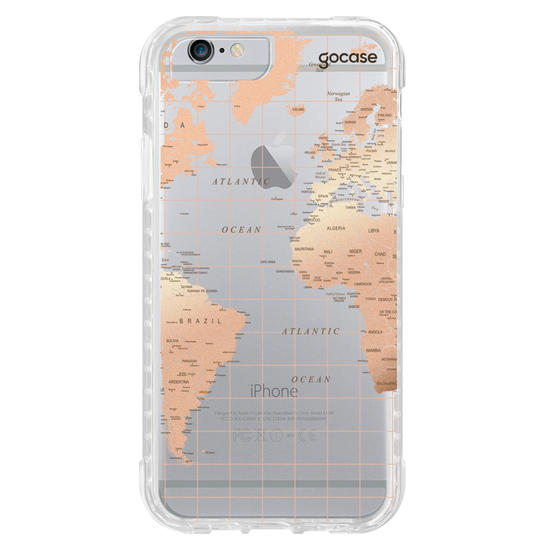 Capinha para celular Mapa Fancy Clean