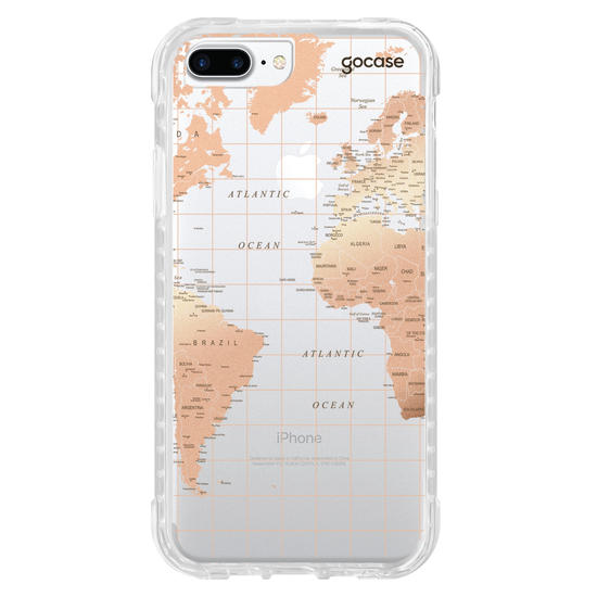 Capinha para celular Mapa Fancy Clean