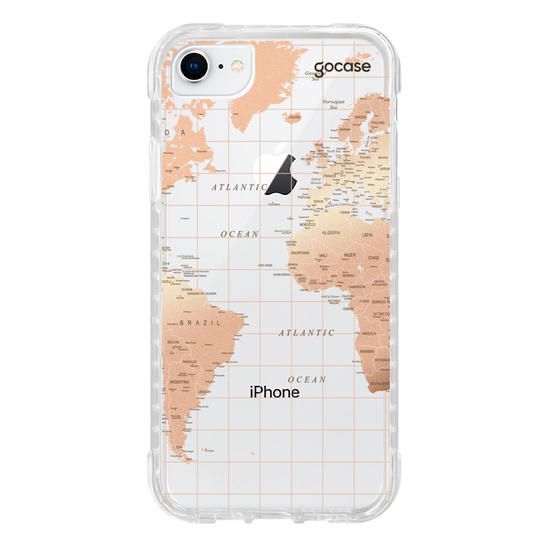 Capinha para celular Mapa Fancy Clean