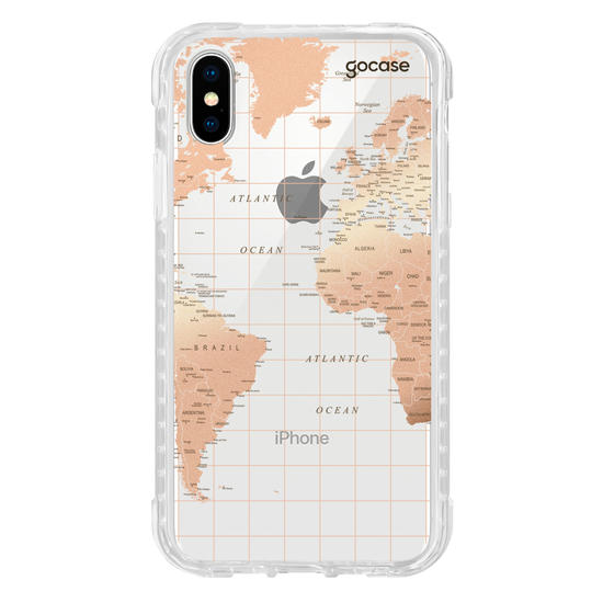 Capinha para celular Mapa Fancy Clean