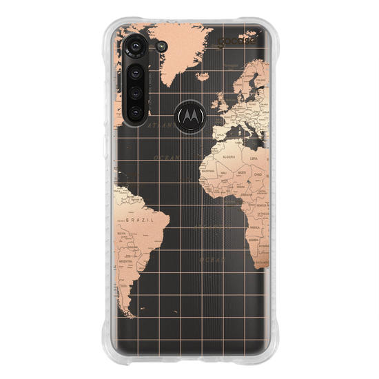 Capinha para celular Mapa Fancy Clean