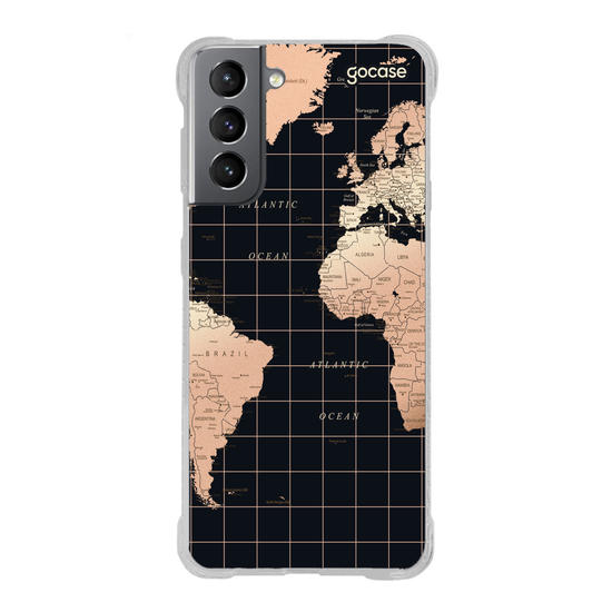 Capinha para celular Mapa Fancy