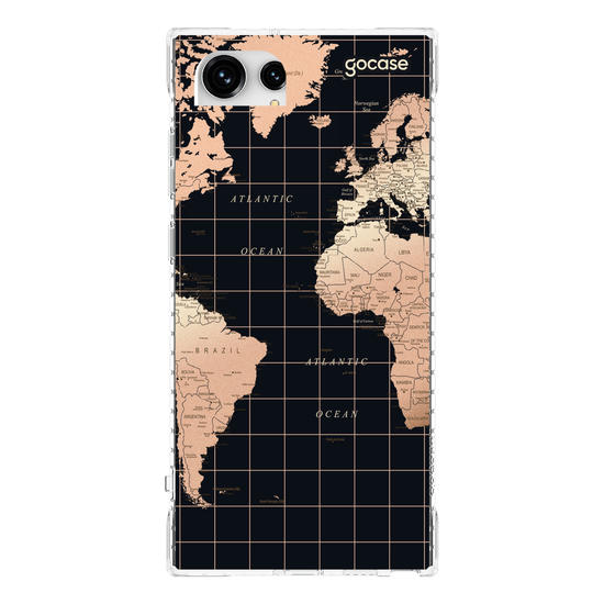 Capinha para celular Mapa Fancy