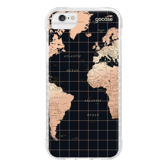 Capinha para celular Mapa Fancy