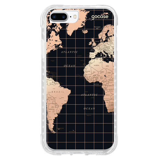 Capinha para celular Mapa Fancy