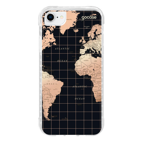 Capinha para celular Mapa Fancy