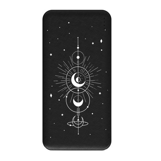 Carregador Portátil Fast Charge -  Mapa Lunar White