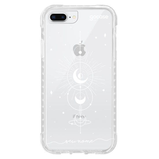 Capinha para celular Mapa Lunar White