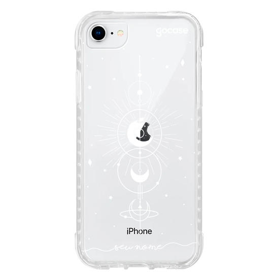 Capinha para celular Mapa Lunar White