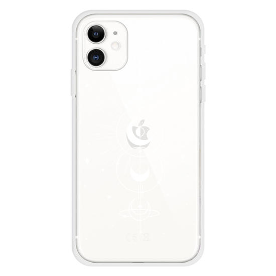Lunar Map White Phone Case