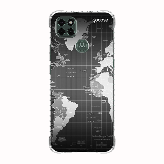 Capinha para celular Mapa Mundi Black
