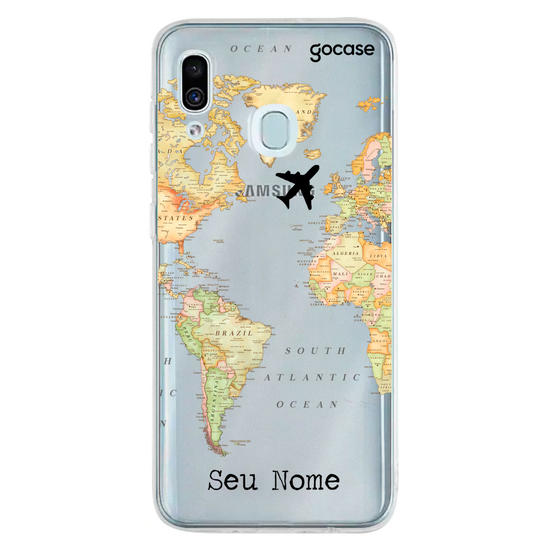 Mapa Mundi Clean Customizável