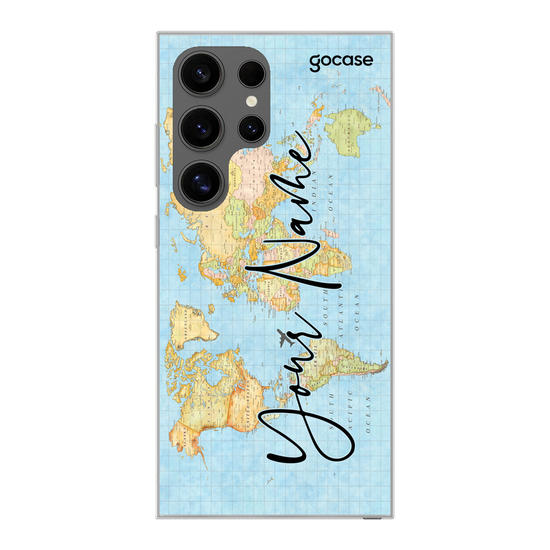 Clean Mundi Map Phone Case