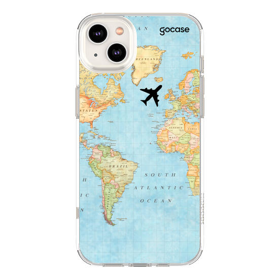 Capinha para celular Mapa Mundi Customizável