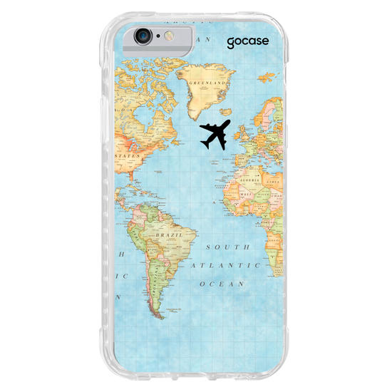 Capinha para celular Mapa Mundi Customizável
