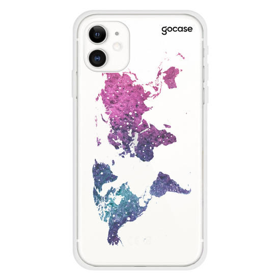 Stellar World Map Customizable Phone Case