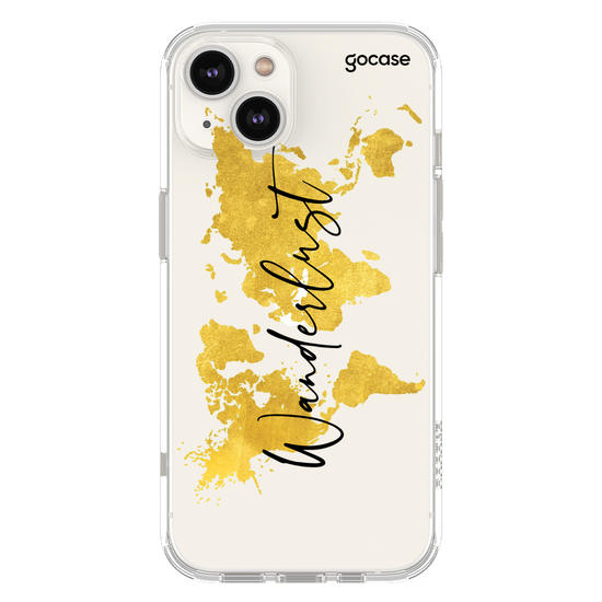 Mapa Mundi Gold Clean Wanderlust