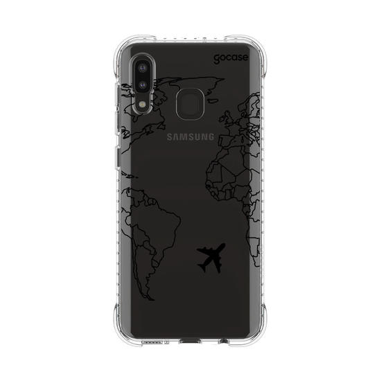 Capinha para celular Mapa Mundi Lines Manuscrita