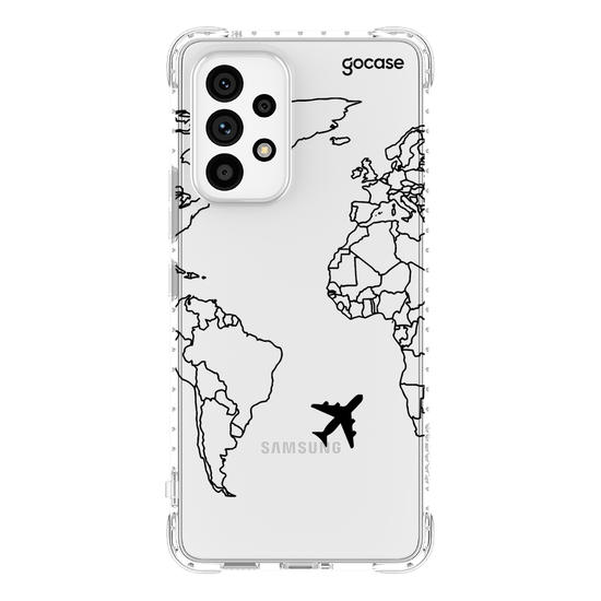 Capinha para celular Mapa Mundi Lines Manuscrita