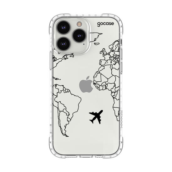Capinha para celular Mapa Mundi Lines Manuscrita