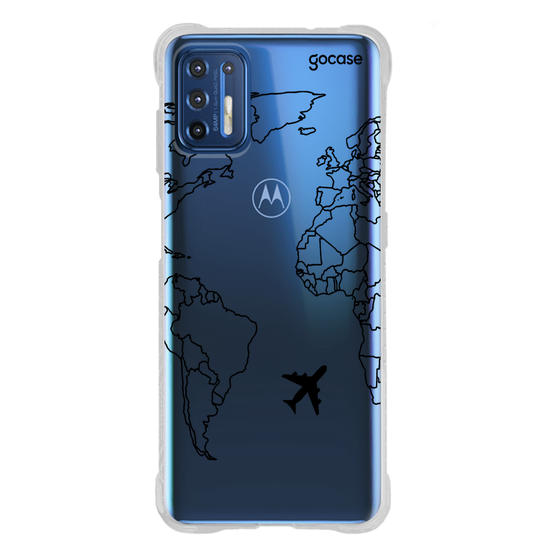 Capinha para celular Mapa Mundi Lines Manuscrita