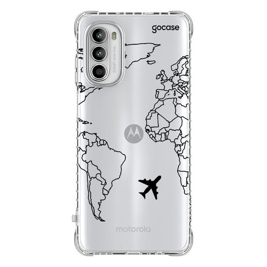 Capinha para celular Mapa Mundi Lines Manuscrita