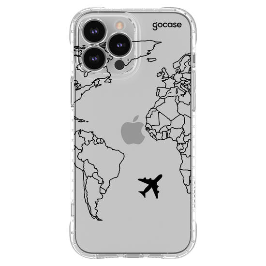 Capinha para celular Mapa Mundi Lines Manuscrita