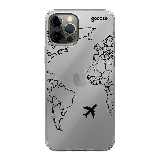 Coque World Map Lines Handwritten