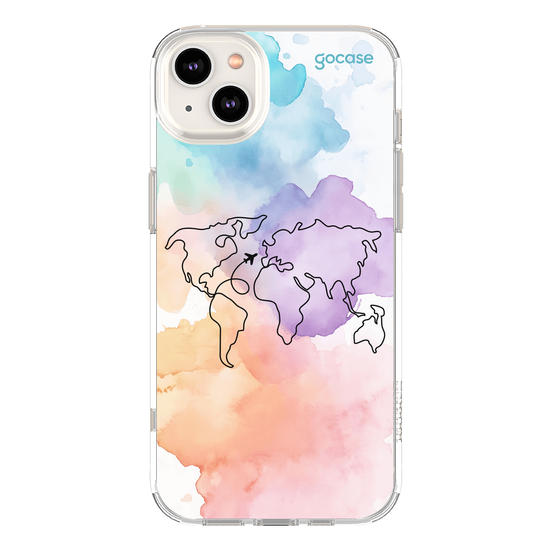 Capinha para celular  Mapa-Mundi Multicolor