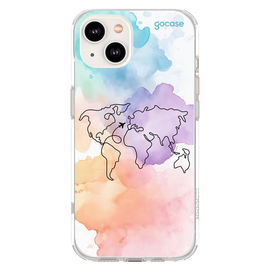 Capinha para celular  Mapa-Mundi Multicolor