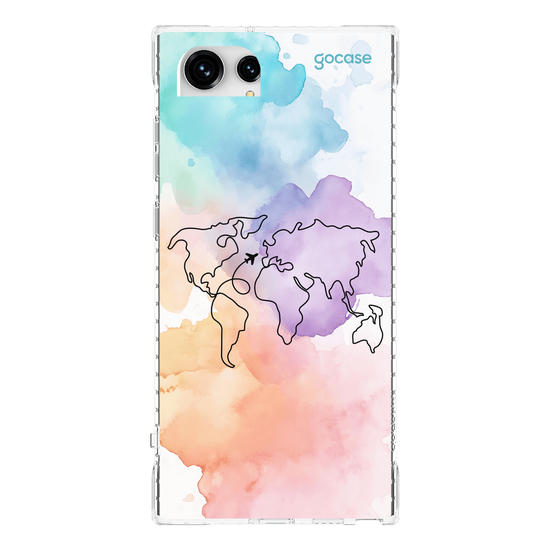 Capinha para celular  Mapa-Mundi Multicolor