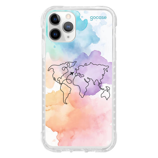 Capinha para celular  Mapa-Mundi Multicolor