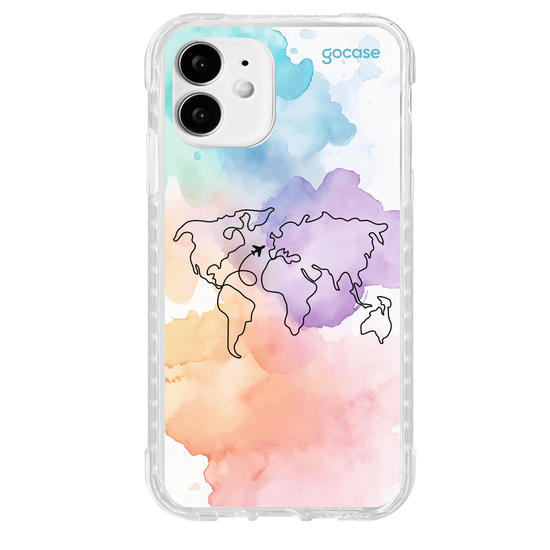 Capinha para celular  Mapa-Mundi Multicolor