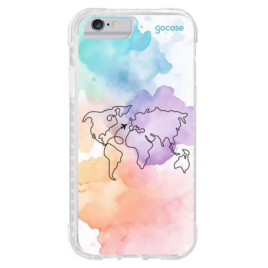 Capinha para celular  Mapa-Mundi Multicolor